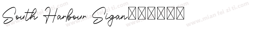 South Harbour Sigan字体转换
